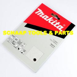 Schuurblad 115x102mm geperforeerd P120 White velcro per 10 verpakt | P-35841